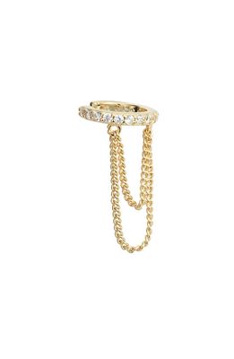 BY ADINA EDEN Pavé Double Chain Ear Cuff in Gold