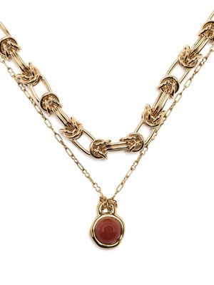 By Alona Cornelian pendant necklace - Gold
