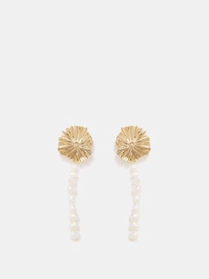 By Alona - Marise Pearl & 18kt Gold-plated Earrings - Womens - Pearl