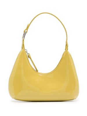 BY FAR Baby Amber patent leather shoulder bag - Green