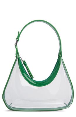 By Far Baby Amber Transparent Shoulder Bag in Clover Green