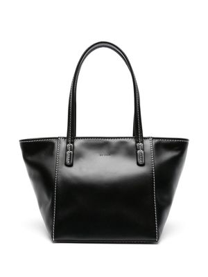 BY FAR Bar leather tote bag - Black