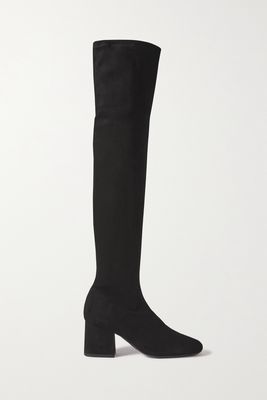 BY FAR - Carlos Suede Over-the-knee Boots - Black