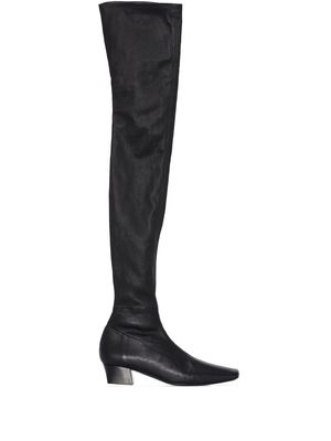 BY FAR Colette 40mm thigh-high boots - Black