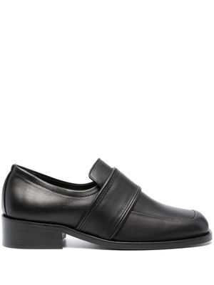 BY FAR Cyril 40mm leather loafers - Black