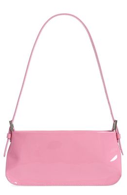 By Far Dulce Patent Leather Shoulder Bag in Pink