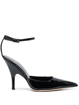 BY FAR Eliza 75mm pointed-toe pumps - Black