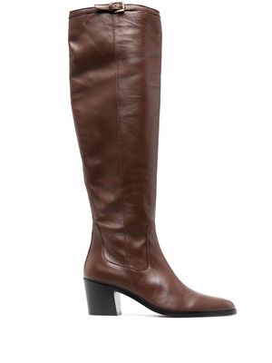BY FAR Esteban leather boots - Brown