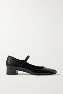 BY FAR - Ginny Patent-leather Mary Jane Pumps - Black