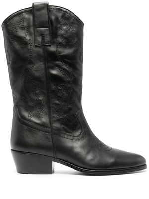 BY FAR Lucky leather boots - BLACK