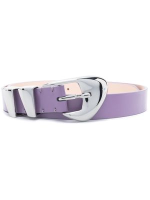 BY FAR Moore patent belt - Purple