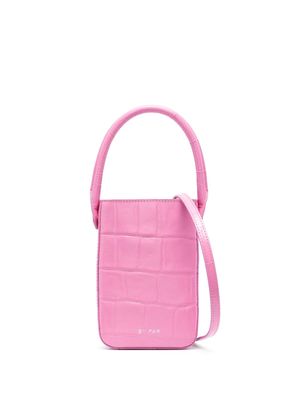 BY FAR Note mini tote bag - Pink