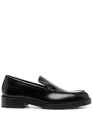 BY FAR Rafael semi-patent leather loafers - Black