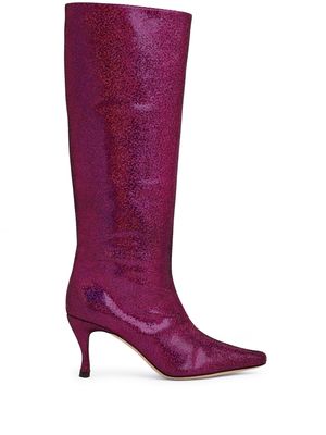 BY FAR Stevie 42 leather boots - Pink