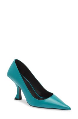 By Far Viva Pointed Toe Pump in Azur