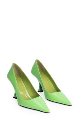 By Far Viva Pointed Toe Pump in Fresh Green