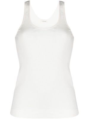 By Malene Birger Anisa ribbed-knit tank top - White