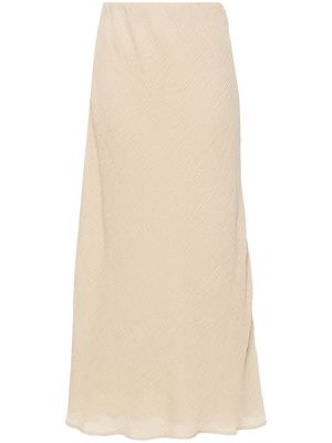 By Malene Birger Biancos seersucker maxi skirt - Neutrals