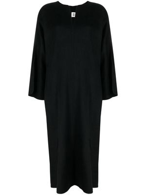 By Malene Birger Cais long-sleeve wool midi dress - Black