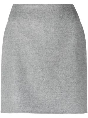 By Malene Birger Chambray wool mini skirt - Grey
