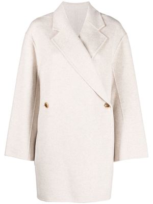 By Malene Birger double-breasted wool midi coat - Neutrals