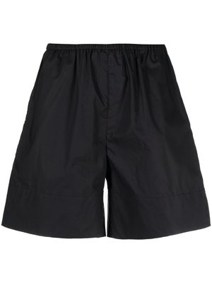 By Malene Birger elasticated-waistband organic-cotton shorts - Black
