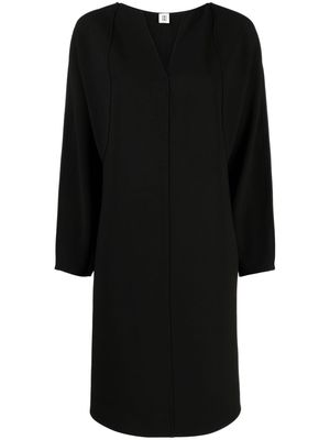 By Malene Birger Elvina vertical-seamed midi dress - Black