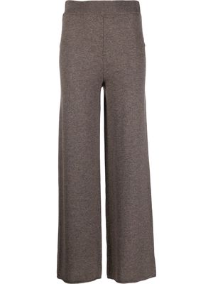 By Malene Birger fine-knit straight-leg trousers - Brown