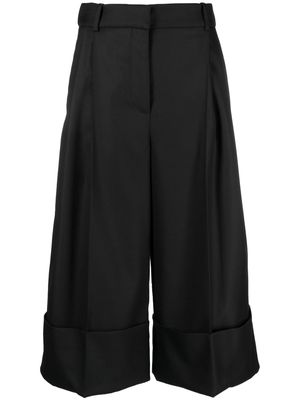 By Malene Birger high-waist pleat shorts - Black
