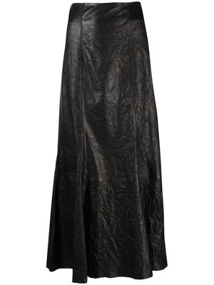 By Malene Birger high-waisted leather skirt - Black