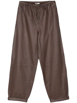 By Malene Birger Joanni high-waisted straight-leg trousers - Brown