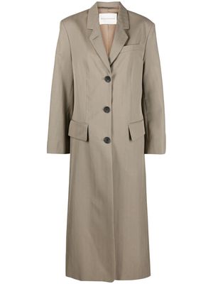By Malene Birger Kaias single-breasted long coat - Neutrals