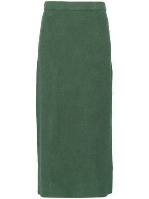 By Malene Birger Kyara ribbed midi skirt - Green