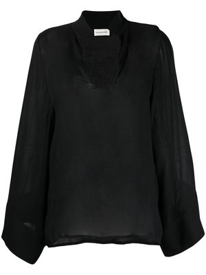 By Malene Birger long-sleeve blouse - Black