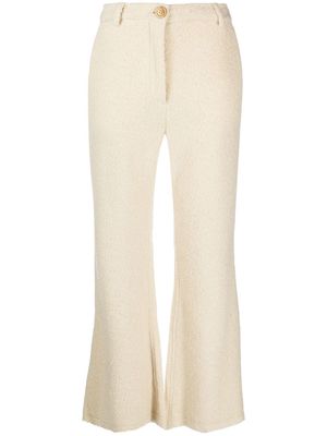 By Malene Birger mid-rise flared trousers - Neutrals