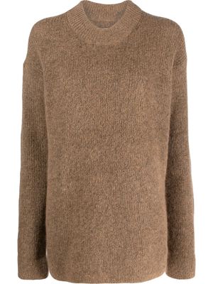By Malene Birger mohair-blend round-neck sweater - Brown