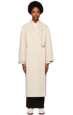 by Malene Birger Off-White Ayvian Double-Breasted Coat