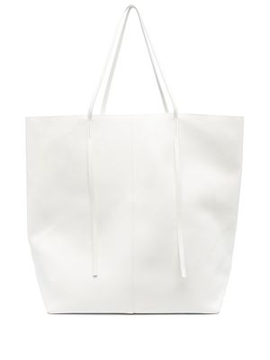 By Malene Birger oversize leather tote bag - White