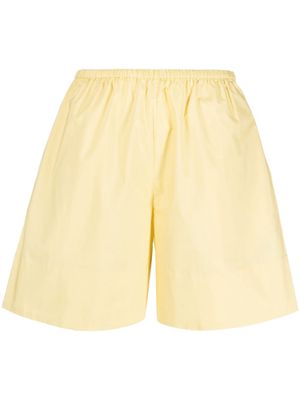 By Malene Birger plain-organic-cotton short shorts - Yellow