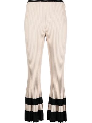 By Malene Birger ribbed-knit trousers - Neutrals