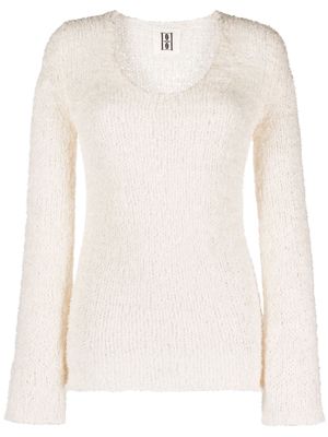 By Malene Birger round-neck long-sleeve top - White