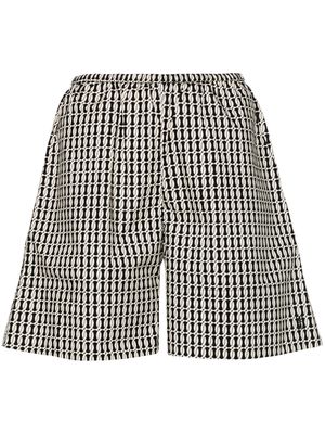 By Malene Birger Siona graphic-print shorts - Neutrals