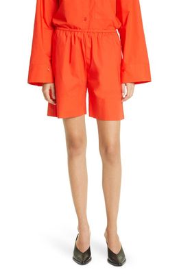 BY MALENE BIRGER Siona Organic Cotton Shorts in Orange