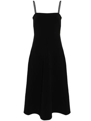 By Malene Birger square-neck flared dress - Black