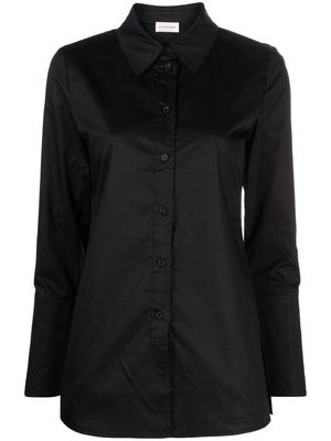 By Malene Birger straight-point collar organic cotton shirt - Black