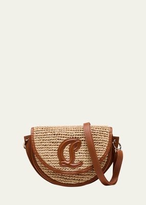 By My Side Crossbody in Raffia with CL Logo