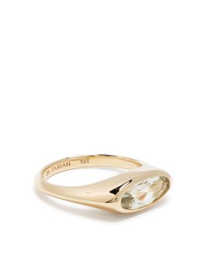 By Pariah The Orbit gemstone ring - Gold
