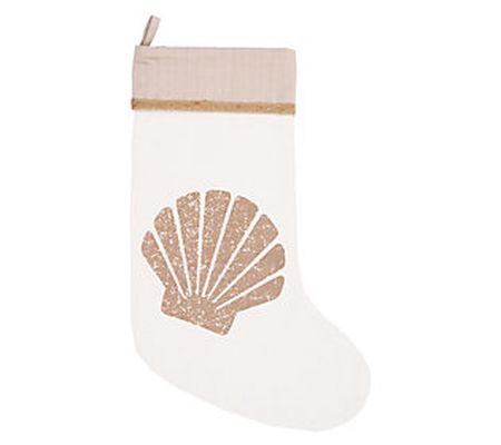 By the Sea Shell Stocking by C&F Home