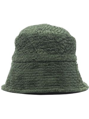 By Walid Callum embroidered bucket hat - Green