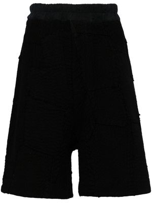 By Walid elasticated-waistband cotton shorts - Black